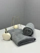 Банное махровое полотенце для сауны Osborn Textile 100х150 см серый двухнитка 450 г/м2 - изображение 2