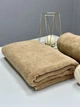 Банное махровое полотенце для сауны Osborn Textile 100х150 см беж двухнитка 450 г/м2 - изображение 6