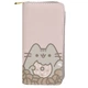 Гаманець клатч портмоне Pusheen cat Кіт з пончиком 19х10см Ніжно-рожевий n-12268 - зображення 1