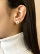 Серьги из красного золота 585 пробы С047 - изображение 5