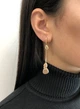 Серьги-подвески в красном золоте 585 пробы С264 - изображение 2