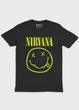 Жіноча футболка MODNO з рок принтом "Nirvana" XL Чорний (TS001-5-BL-004-2-428-F) - изображение 1