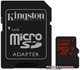 Карта памяти Kingston MicroSDXC 64GB Class 10 UHS-I U3 + SD-adapter (SDCA3/64GB) - изображение 1