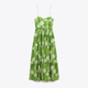 Платье женское Zara 8024/235 XS Зеленое (08024235500014) - изображение 4