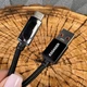 Кабель usb type c для швидкої зарядки ESSAGER 7А 2 метри чорний з ваттметром - зображення 7