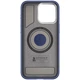 Чохол PC+Leather SGP with MagSafe для Apple iPhone 15 Pro (6.1") Blue - изображение 2