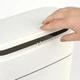 Відро для сміття MBM HOME з кришкою BIN-23 10L WHITE/GRAY біло-сіре - зображення 5