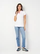 Поло женское U.S. Polo Assn Dot Print Pique Polo Shirt 4969969-ZH00A XS Белое (786660293111) - изображение 3