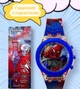 Детские наручные электронные часы с подсветкой 2 в 1 Spider Man Light Watch Спайдермен (Человек паук) - красный (AN)20977 - изображение 1
