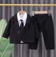 Дитячий костюм для хлопчика ERDUO 98 см чорний - изображение 1