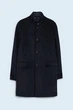 Пальто з високим коміром ZARA Синій XXL 0706/435 - изображение 1