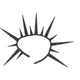 Чокер Gothic Punk з довгими шипами SETA Decor 24-559BLK - зображення 3