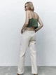 Женская футболка Zara 1165/374 M Хаки (01165374529034) - изображение 2