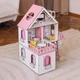 Кукольный домик NestWood Мини Коттедж дом для кукол Лол, мебль 9 ед, розовый (kdl001) - изображение 6