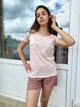 Футболка с надписью Just Married женская Victoria's Secret Пудра А-1152 S (42) - изображение 5