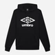 Худи утепленное мужское Umbro Large Logo Hoodie 66412U-78F M Черное (5063178231435) - изображение 5