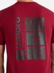 Футболка хлопковая длинная мужская Umbro Stadium Graphic Tee 66555U-LTV S Бордовая (5063178240963) - изображение 4