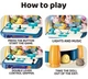 Детский игровой мини автомат Хватайка Space Claw Machine Синий - изображение 2