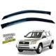 Дефлекторы окон (ветровики) для Toyota RAV-4 2006-2013 накладные 2 шт (DEFL) Q2 - изображение 1