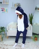 Женская кигуруми взрослая и подростковая Kigurumi Акула Мегалодон Темно-синий S 145-155 см (1124) - изображение 1