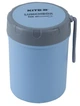 Ланч-бокс круглий Kite K23-187-2, 450 мл, блакитний - зображення 1