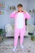 Чоловічі кігурумі доросла та підліткова Kigurumi Акула Мегалодон Рожевий M 155-165 см (1122/2) - зображення 1