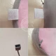 Вибромассажная дорожная подушка, тревел подушка-массажер U-Shaped Massage Pillow, массажная подушка для шеи с USB зарядкой, розовая - изображение 7