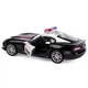 Дитяча металева поліцейська машинка Dodge 2013 SRT Viper GTS іграшкова колекційна масштабна залізна авто модель іграшка поліція для дітей Додж Вайпер СРТ відкриваються двері 12.5 см - зображення 2