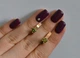 Серебряные серьги Silverstyle с пластинами из золота 045с, цвет камня мистик - изображение 12