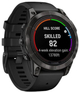 Smartwatch Garmin Fenix 7 Pro Sapphire Solar Edition Carbon Grey DLC Titanium with Black Band (010-02777-11) - obraz 3