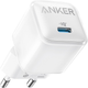 Мережевий зарядний пристрій Anker PowerPort 512 Nano 20W USB-C White (A2346G21) - зображення 1