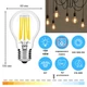 Светодиодная филаментная LED лампа 10W E27 4200K А60 ETRON 1-EFP-108 Filament - изображение 2