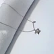 Женская серебряная цепочка-колье с подвеской Звезда и камень на цепочке кл2ф/1074 размер 38 - 45 см 2.00г - изображение 9