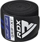 Бинти на коліна RDX KR11 Gym Knee Wrap Black/Blue (WAH-KR11BU) - зображення 3