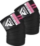 Бинты на колени RDX KR11 Gym Knee Wrap Black/Pink (WAH-KR11BP) - изображение 1