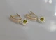 Серебряные серьги Silverstyle с золотыми пластинами 175с цвет камня фиолетовый - изображение 6