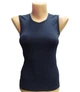 Майка VLKN окантовка хлопок 90% лайкра 10% черный size 32 116-122см - изображение 1