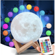 Настольный светильник-ночная луна Magic Moon 16 цветов с пультом 18см, белый - изображение 1