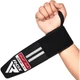 Бинти для зап'ясть (кистьові бинти) RDX WR11 Gym Wrist Wrap Black/White (WAH-WR11BW) - зображення 4