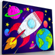 Zestaw do rzeźbienia Splat Planet Clay painting on canvas 30 x 40 cm Space (5060639147007) - obraz 4