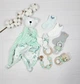 Букет подарков для малышей с пледом пеленками и аксессуарами a.l.babybox Морские жители - изображение 12