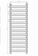 Дизайнерська рушникосушка ARTTIDESIGN Menton 12/1500 матовий чорний - зображення 4