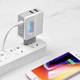 Зарядний адаптер Hoco C75 Imperious DC5V 2.4A EU штекер подвійний USB вихід - зображення 6