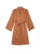 Жіночий сатиновий халат Victoria's Secret (7040154067QD6) Satin Midi Robe XS/S коричневий - зображення 3