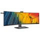 TFT 44,5" Philips 45B1U6900CH, Dual QHD, VA, изгн., 2xHDMI, DP, USB-C, RJ-45, USB-hub, cam, HAS, цв. - изображение 2