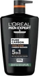 Мужской гель L'oréal Men Expert PURE CARBON Total Clean Shower Gel 5 в 1 1L - изображение 1