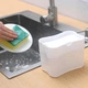 Диспенсер-органайзер Soap Pump Sponge Caddy для мочалок и моющего средства пластиковый з дозатором 14 х 11 х 10 см Белый - изображение 3