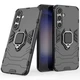 Чехол с подставкой Deexe Hybrid Case для Samsung Galaxy S24 FE (S721) - Black - изображение 1