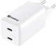 Ładowarka Sandberg 2x USB-C 65W GaN III White (441-56) - obraz 1