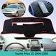 Накидка на торпеду Toyota Prius 20 2004-2009 чохол панелі приладів чорний кант червоний - зображення 2